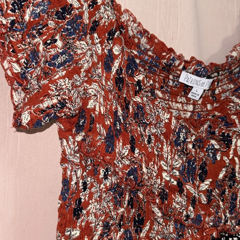 Patterned Crop Top - Picture 4 of 4